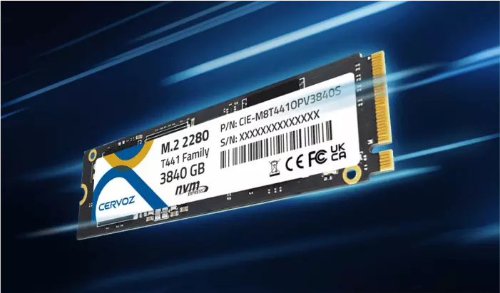 Cervoz_Cervoz Announces New  Industrial-Grade T441 PCIe Gen 4x4 SSD